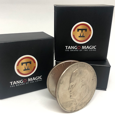 Expanded Eisenhower Dollar Shell (w/DVD)(D0009) by Tango - Trick